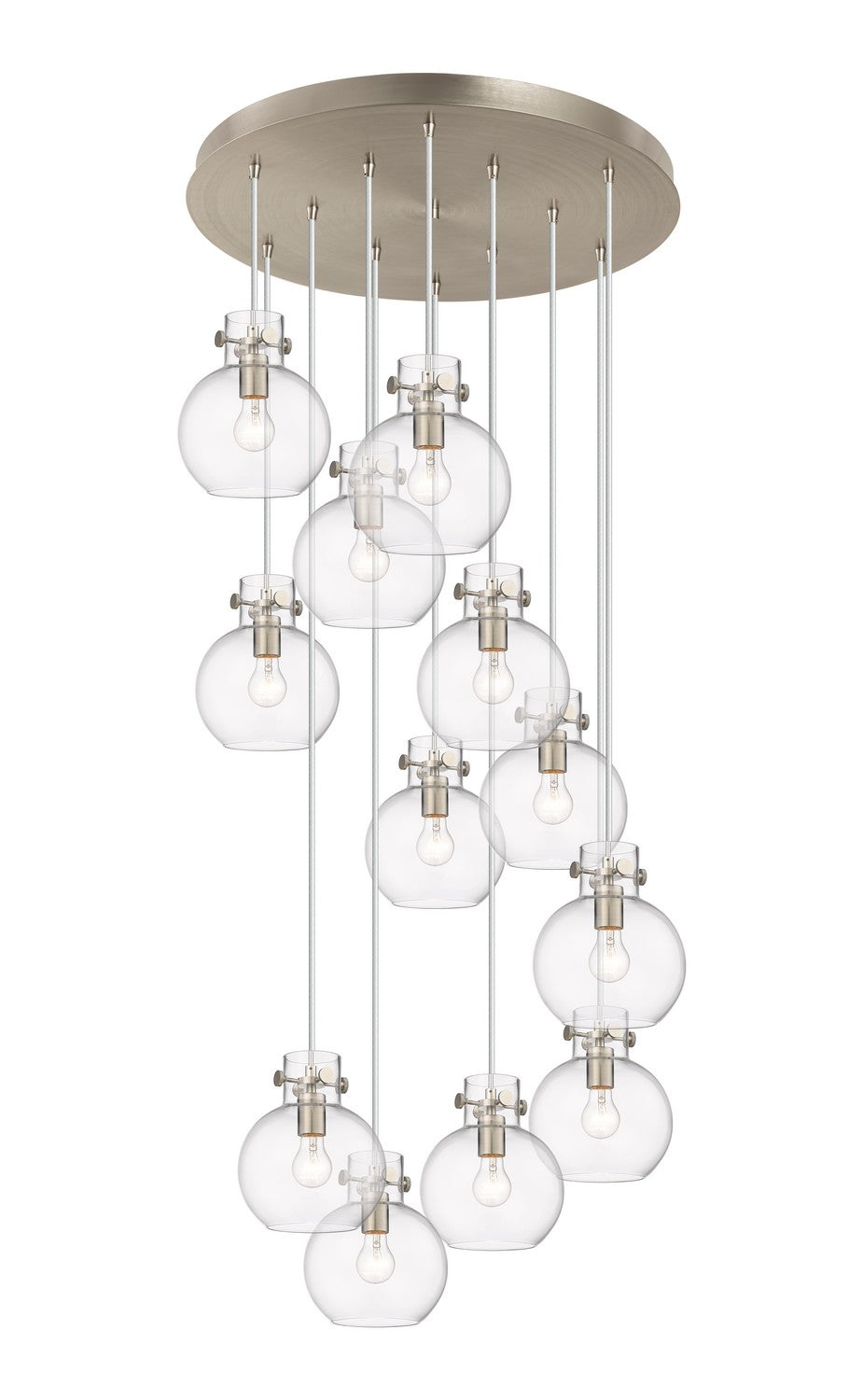 Innovations - 126-410-1PS-SN-G410-8CL - 12 Light Pendant - Downtown Urban - Brushed Satin Nickel