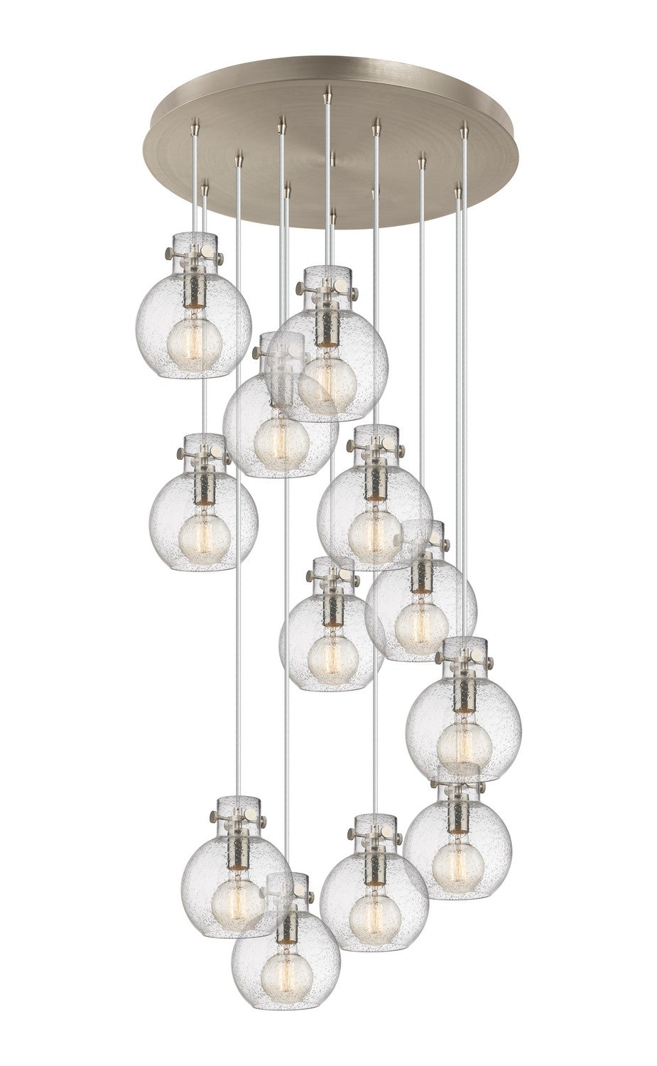 Innovations - 126-410-1PS-SN-G410-8SDY - 12 Light Pendant - Newton - Brushed Satin Nickel