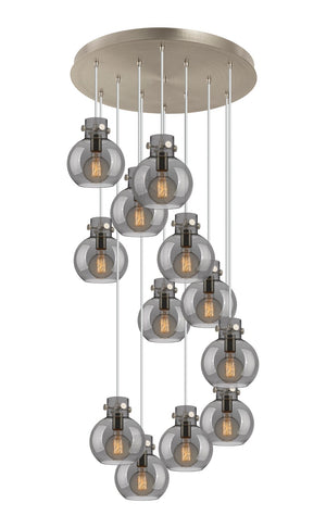 Innovations - 126-410-1PS-SN-G410-8SM - 12 Light Pendant - Newton - Brushed Satin Nickel