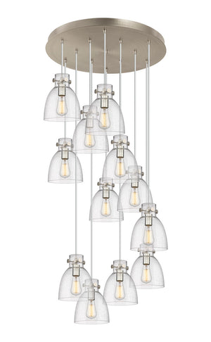 Innovations - 126-410-1PS-SN-G412-8SDY - 12 Light Pendant - Downtown Urban - Brushed Satin Nickel