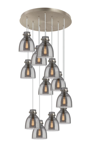 Innovations - 126-410-1PS-SN-G412-8SM - 12 Light Pendant - Downtown Urban - Brushed Satin Nickel