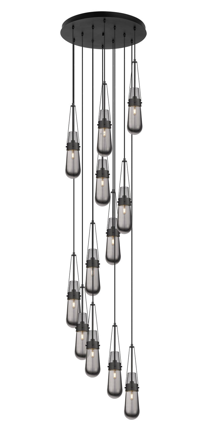 Innovations - 126-452-1P-BK-G452-4SM - LED Pendant - Downtown Urban - Matte Black