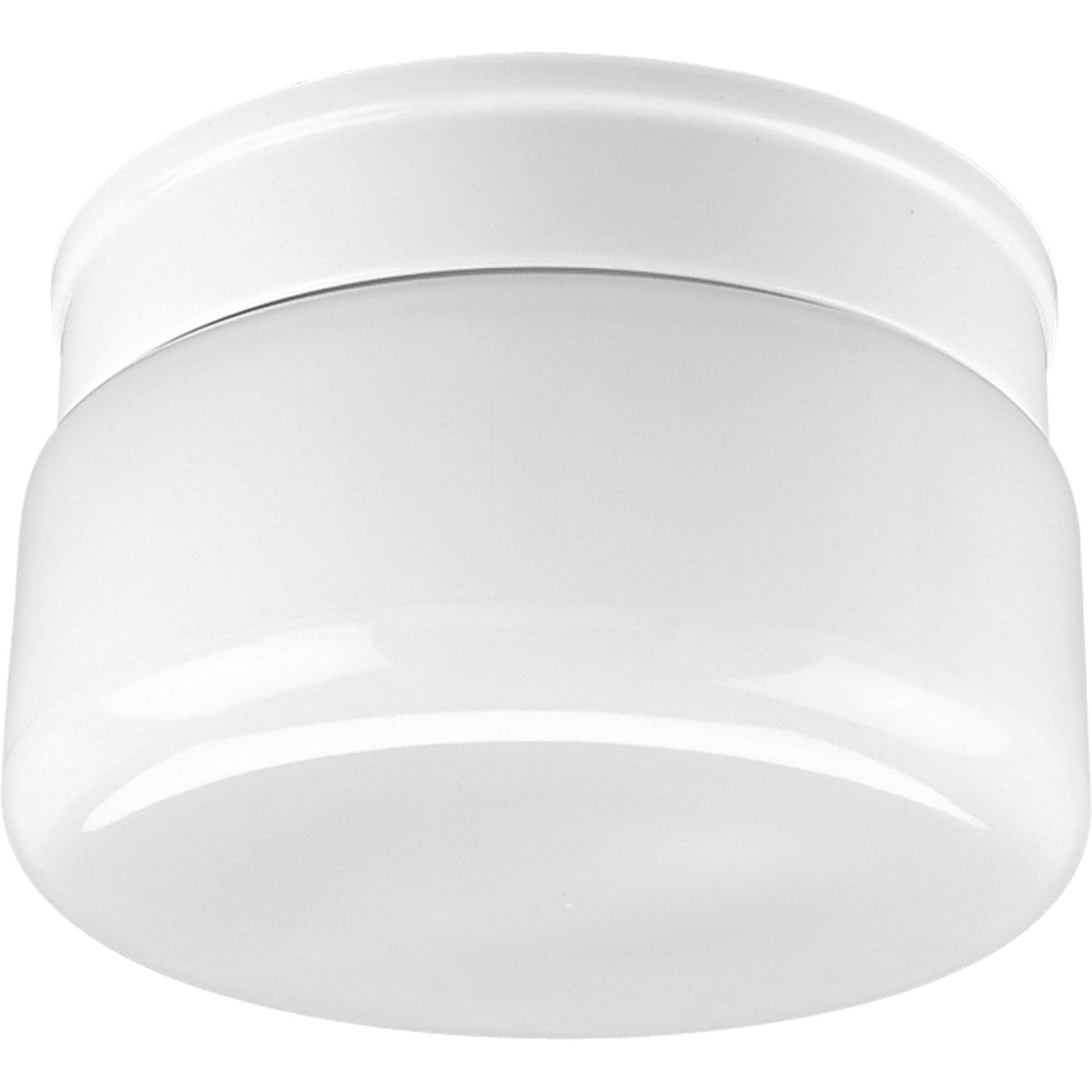 Progress Lighting - P3518-30 - Two Light Flush Mount - White Glass - White