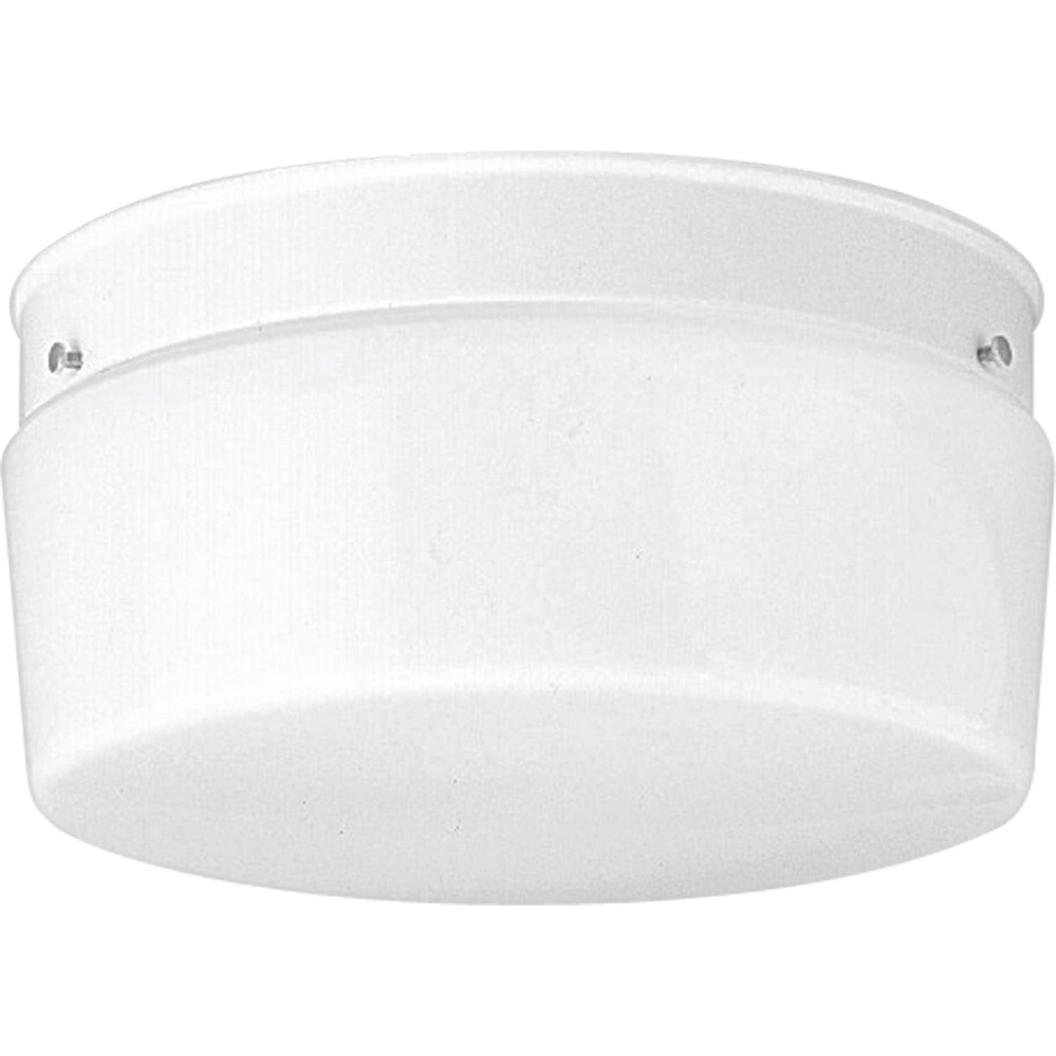 Progress Lighting - P3520-30 - Two Light Flush Mount - White Glass - White