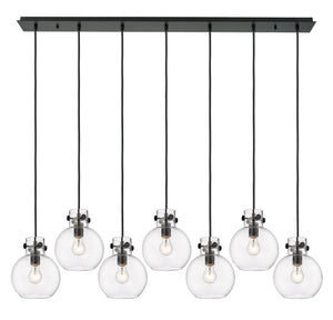 Innovations - 127-410-1PS-BK-G410-8CL - Three Light Linear Pendant - Downtown Urban - Matte Black