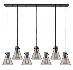 Innovations - 127-410-1PS-BK-G411-8SM - Two Light Linear Pendant - Downtown Urban - Matte Black