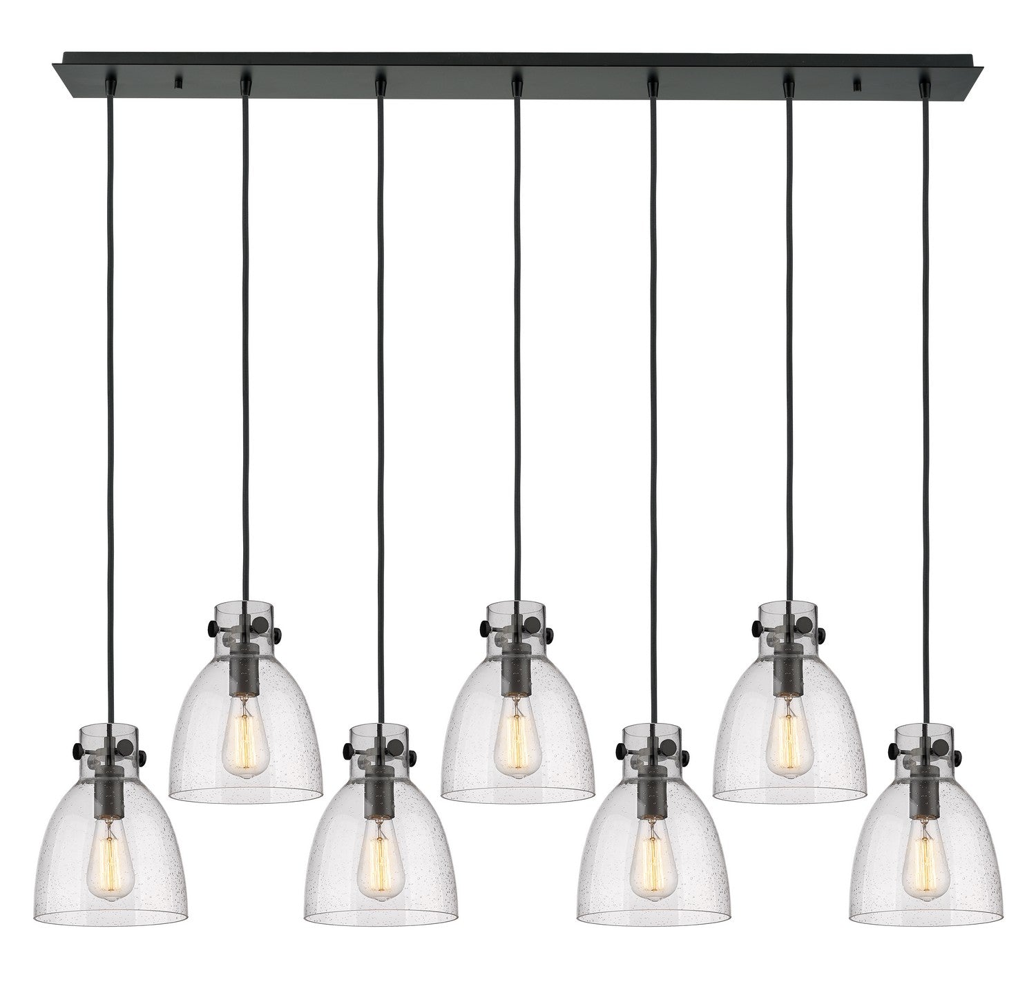 Innovations - 127-410-1PS-BK-G412-8SDY - One Light Linear Pendant - Downtown Urban - Matte Black