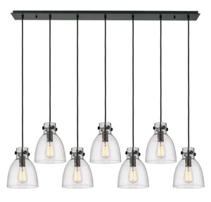 Innovations - 127-410-1PS-BK-G412-8SDY - One Light Linear Pendant - Downtown Urban - Matte Black