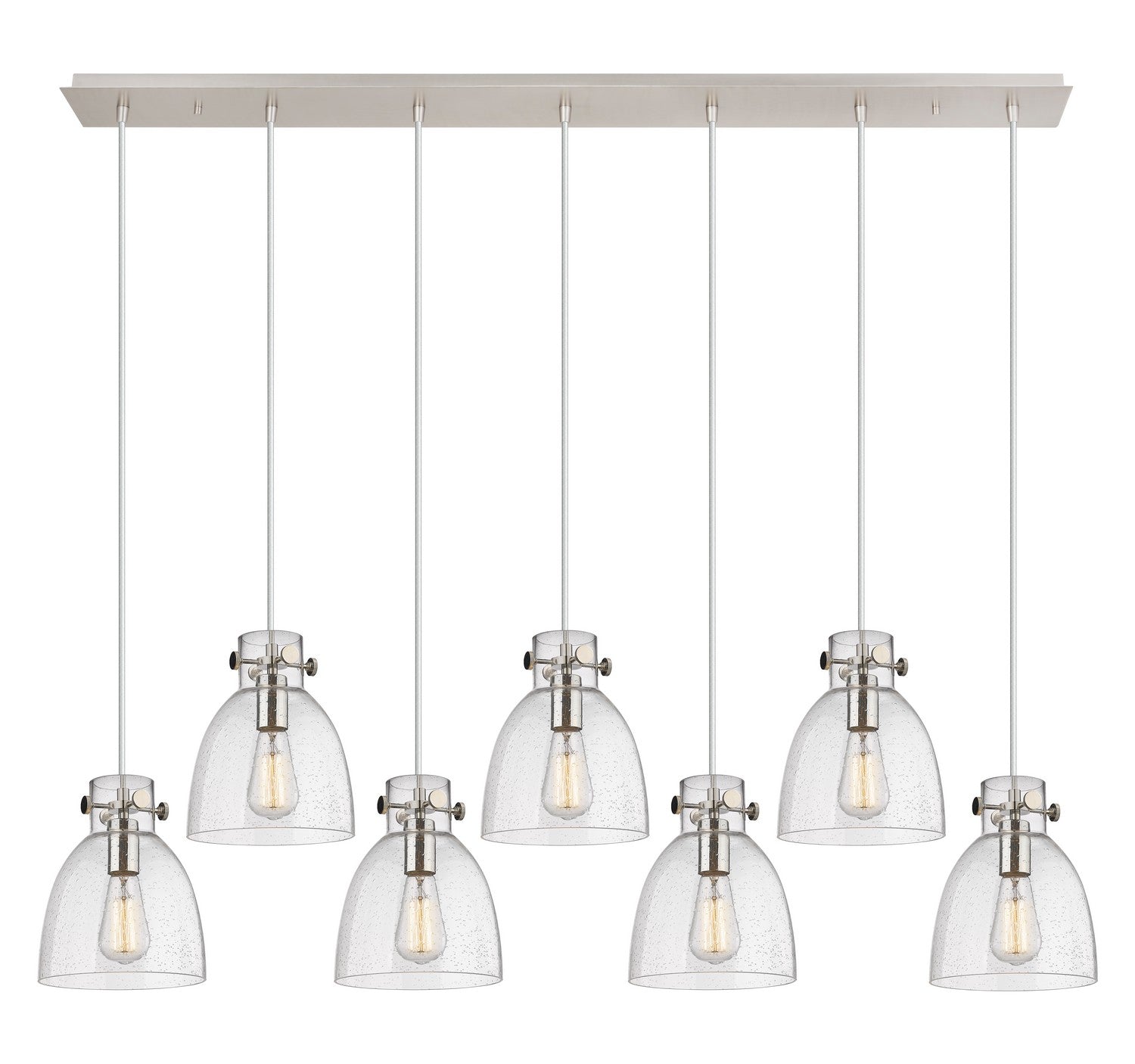 Innovations - 127-410-1PS-PN-G412-8SDY - Eight Light Linear Pendant - Downtown Urban - Polished Nickel