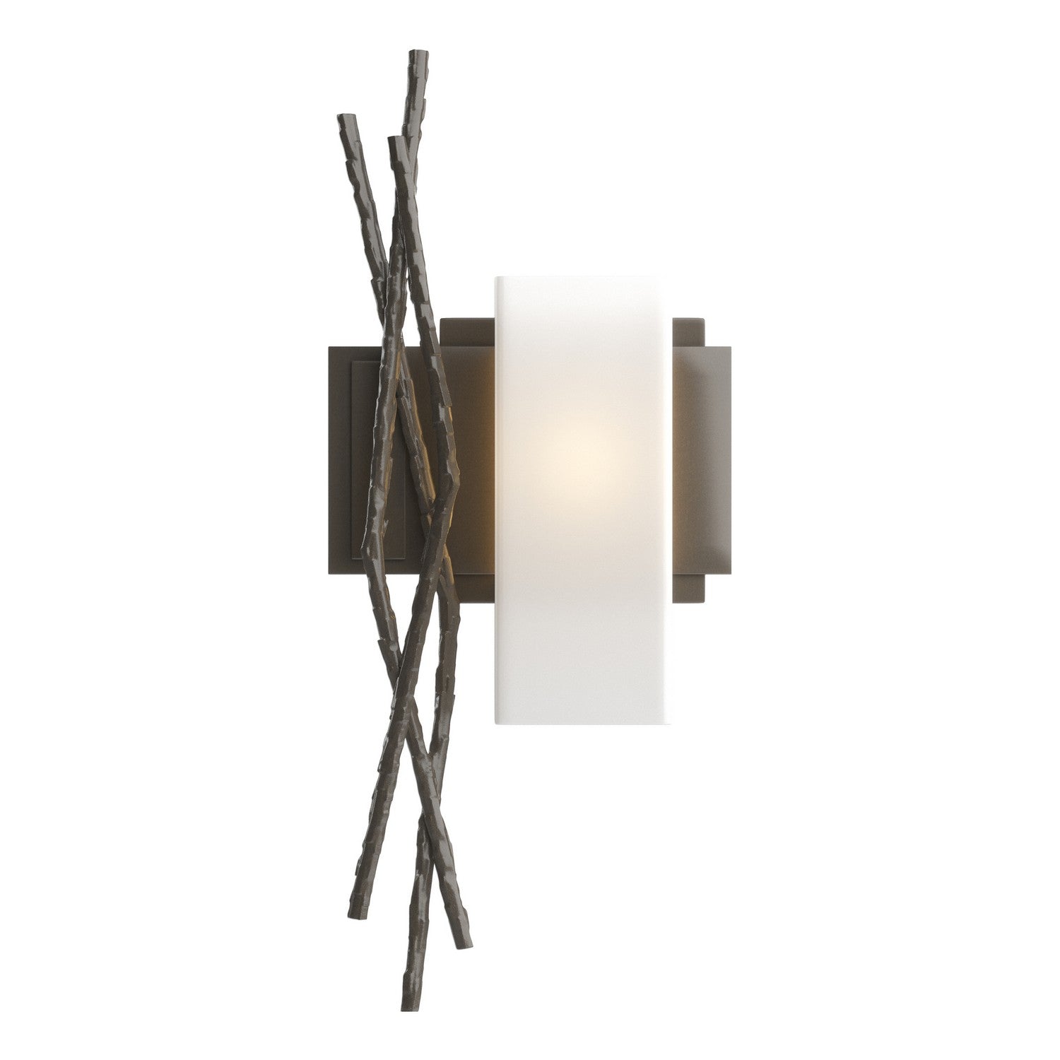 Hubbardton Forge - 207670-SKT-RGT-07-GG0351 - Brindille Sconce - Brindille - Dark Smoke