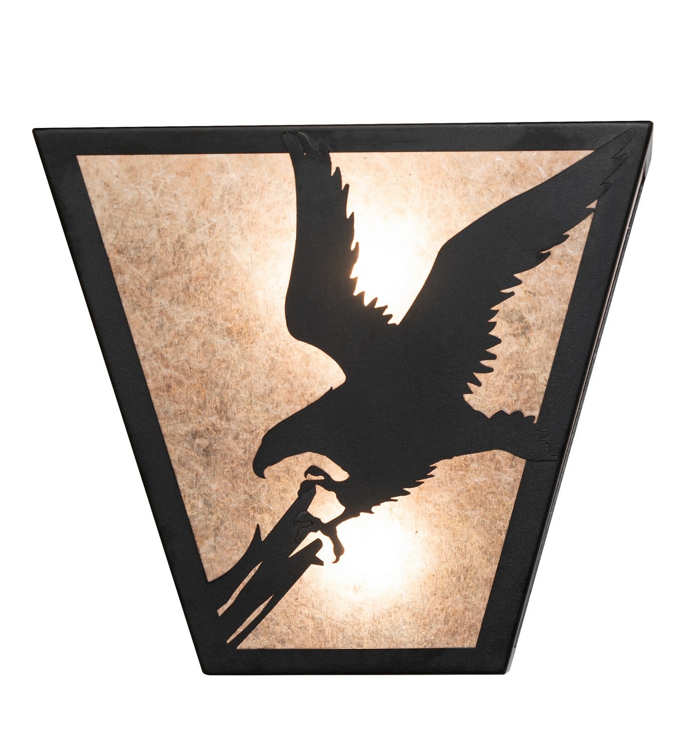 Meyda Tiffany - 265562 - Two Light Wall Sconce - Strike Of The Eagle - Textured Black