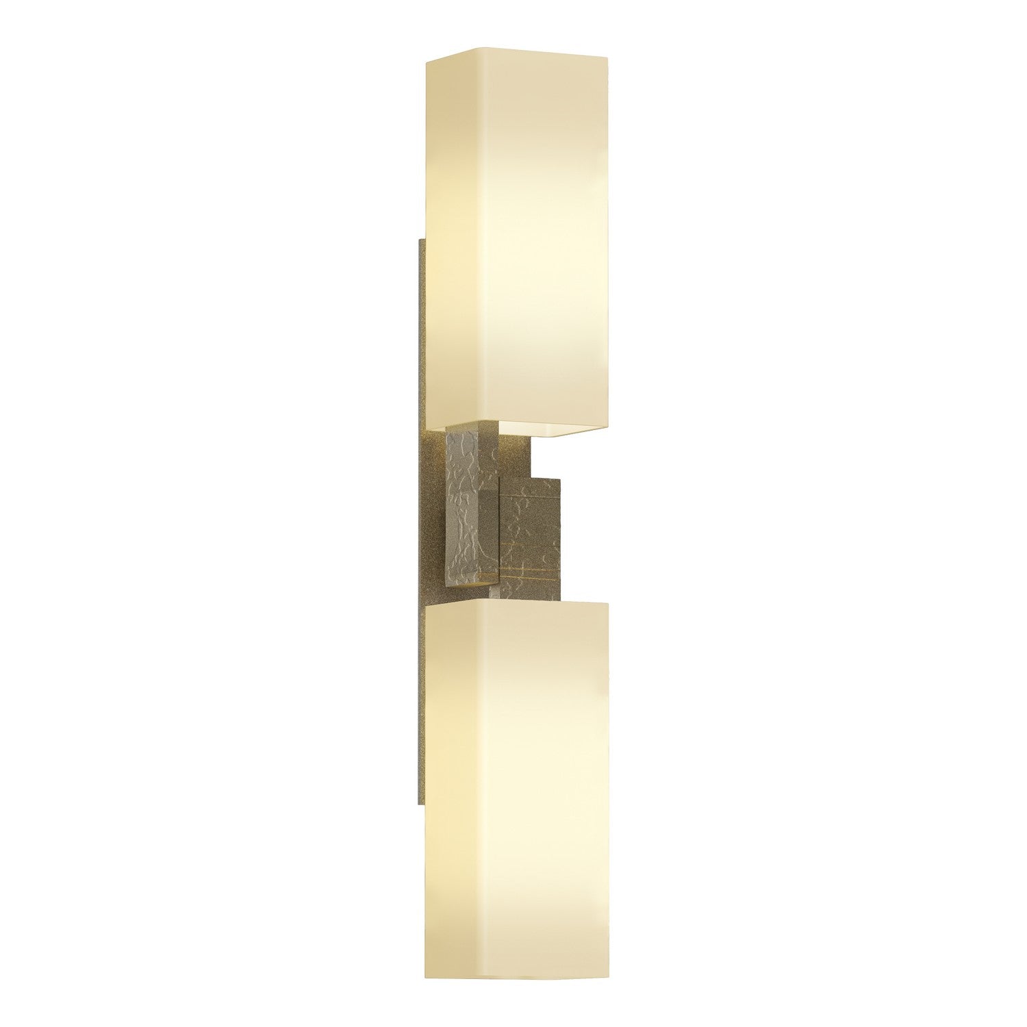 Hubbardton Forge - 207801-SKT-84-GG0351 - Ondrian 2 Light Sconce - Ondrian - Soft Gold