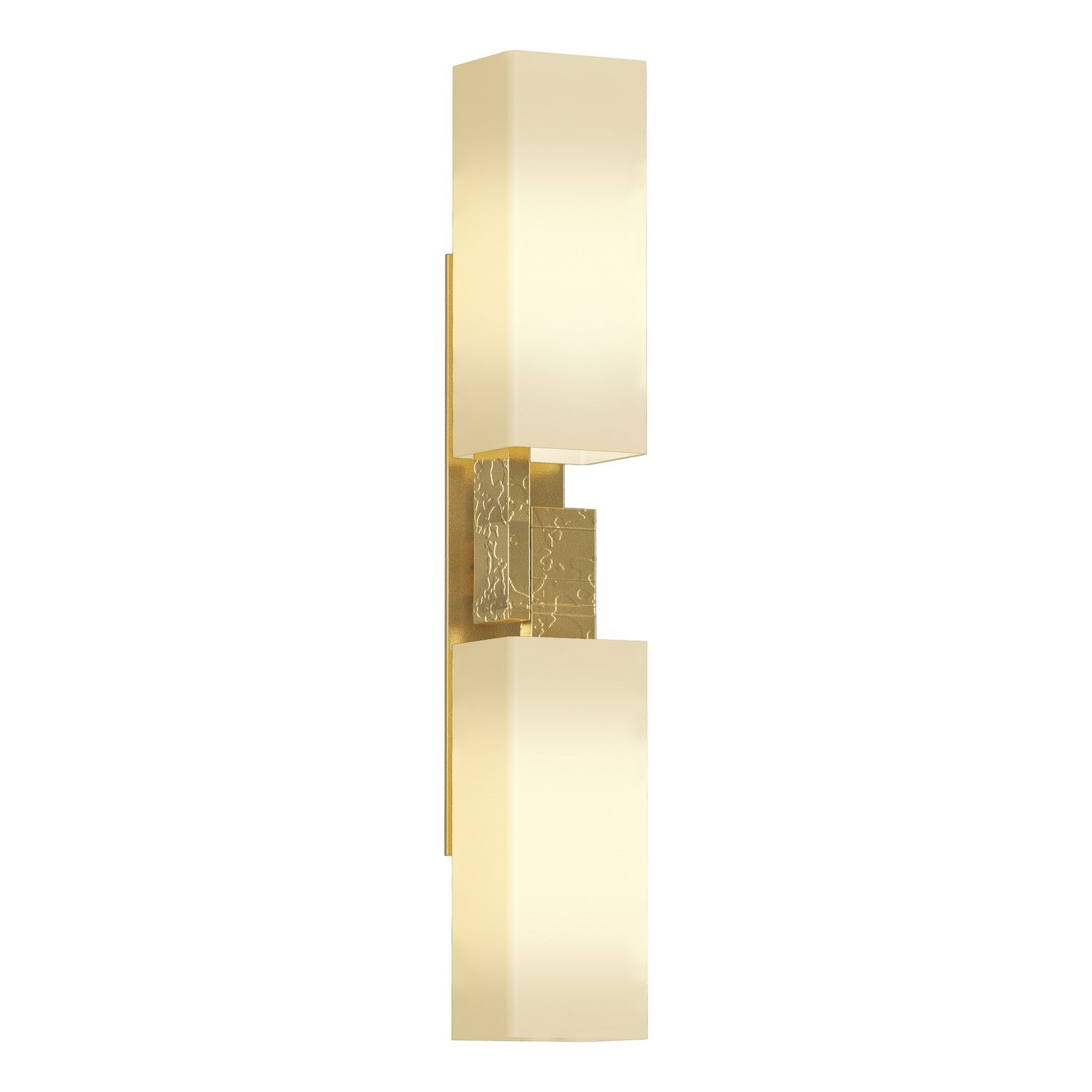 Hubbardton Forge - 207801-SKT-86-GG0351 - Ondrian 2 Light Sconce - Ondrian - Modern Brass