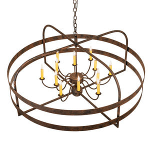 Meyda Tiffany - 266994 - 12 Light Chandelier - Aldari - Distressed Chestnut