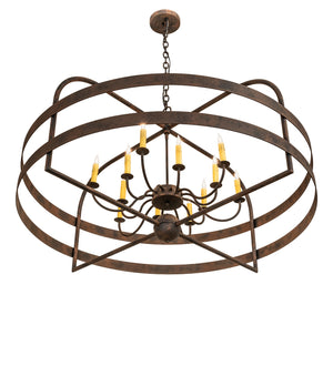 Meyda Tiffany - 266994 - 12 Light Chandelier - Aldari - Distressed Chestnut