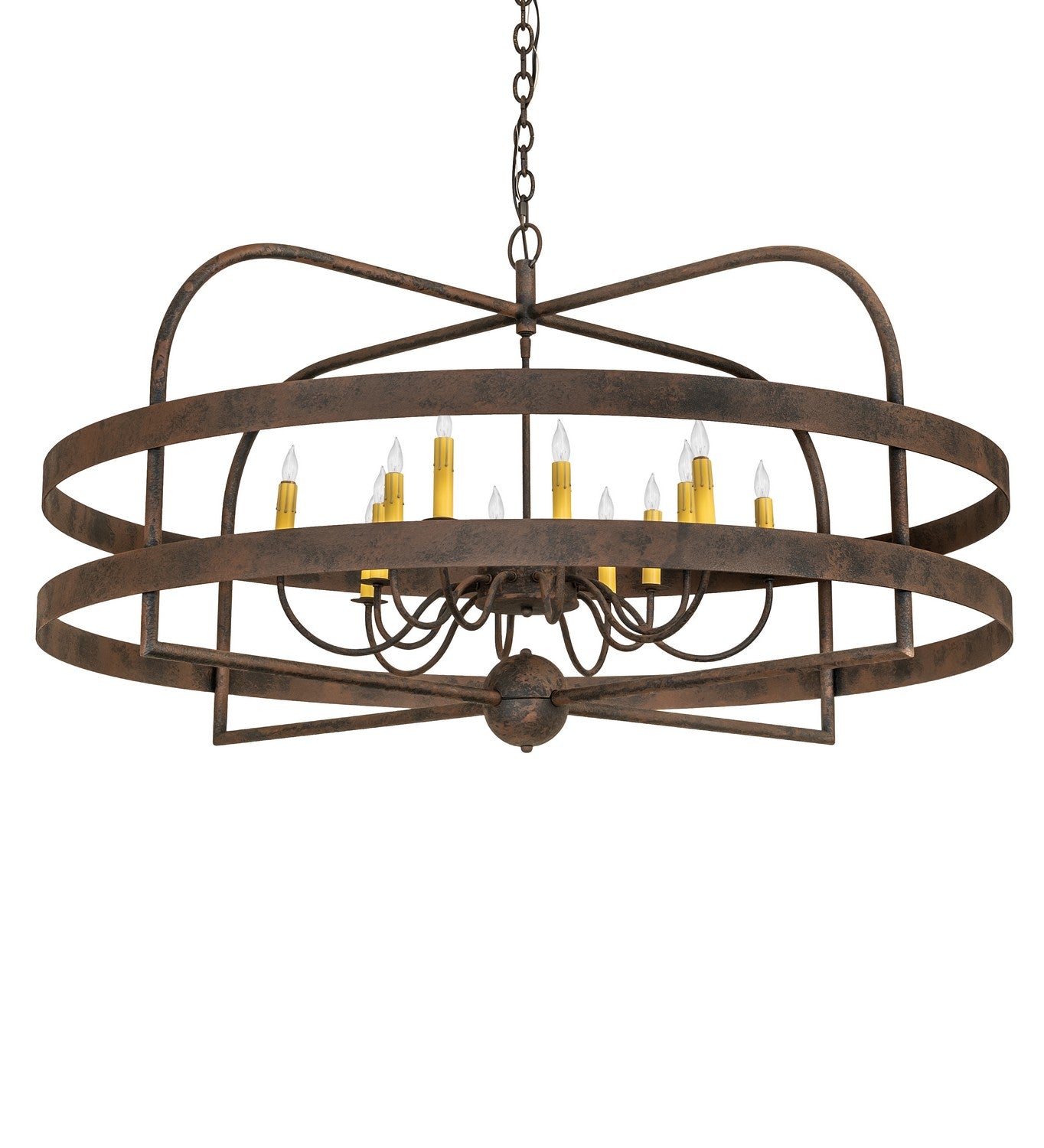 Meyda Tiffany - 266994 - 12 Light Chandelier - Aldari - Distressed Chestnut