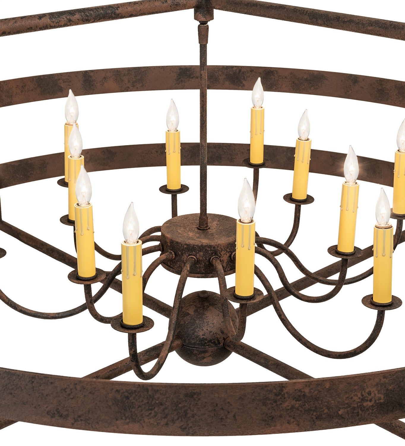 Meyda Tiffany - 266994 - 12 Light Chandelier - Aldari - Distressed Chestnut