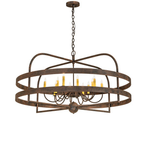 Meyda Tiffany - 266994 - 12 Light Chandelier - Aldari - Distressed Chestnut