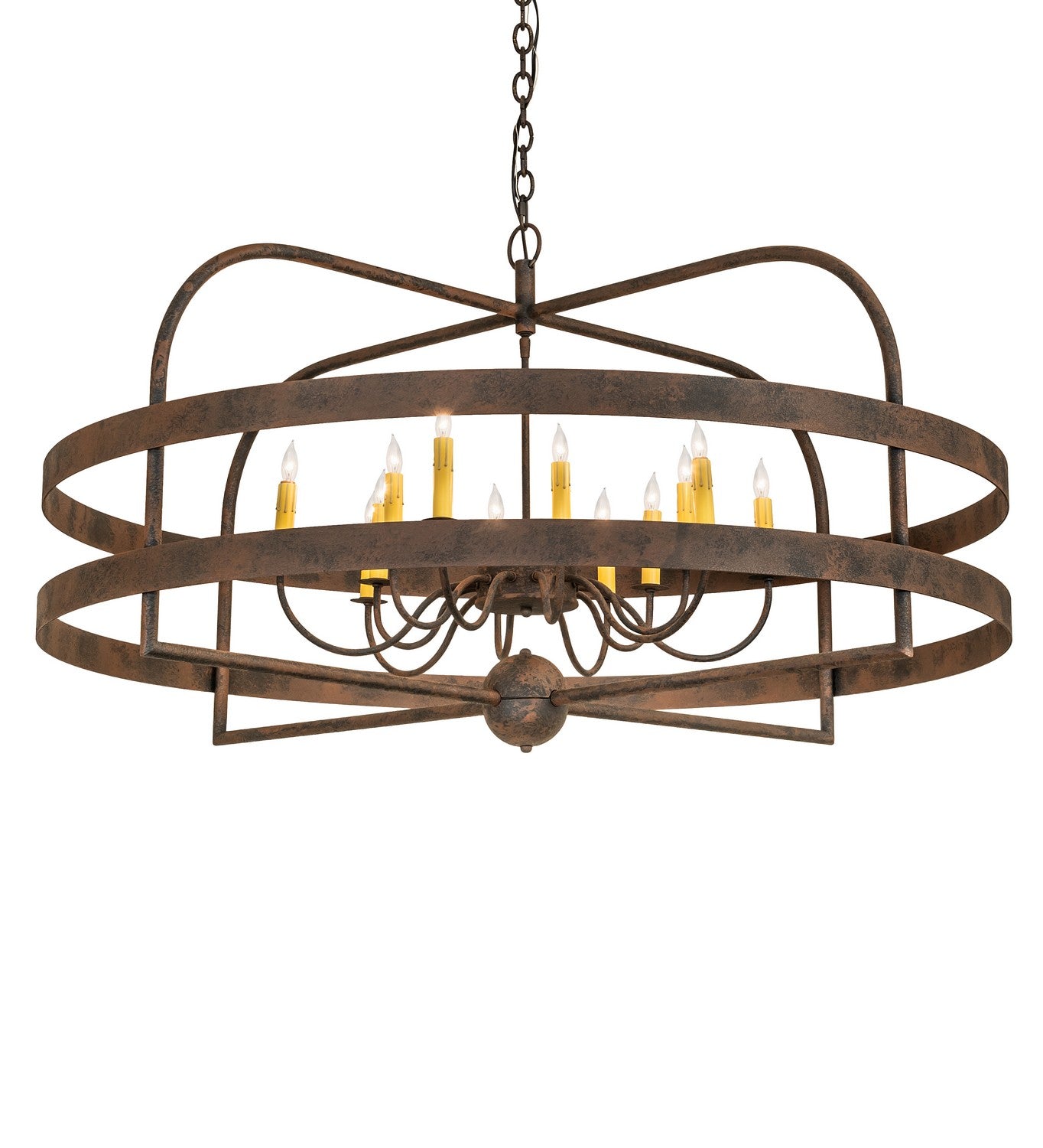 Meyda Tiffany - 266994 - 12 Light Chandelier - Aldari - Distressed Chestnut