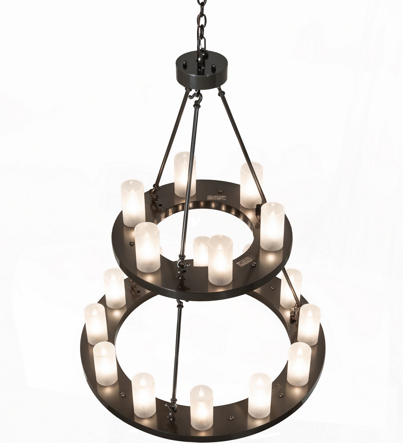 Meyda Tiffany - 267118 - 18 Light Chandelier - Loxley - Exterior Oil Rubbed Bronze