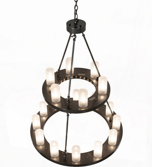 Meyda Tiffany - 267118 - 18 Light Chandelier - Loxley - Exterior Oil Rubbed Bronze