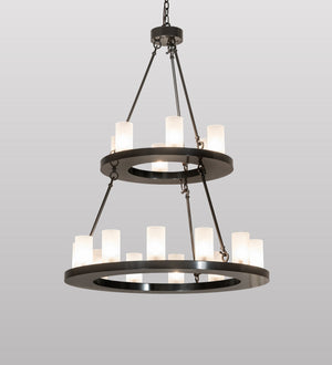 Meyda Tiffany - 267118 - 18 Light Chandelier - Loxley - Exterior Oil Rubbed Bronze