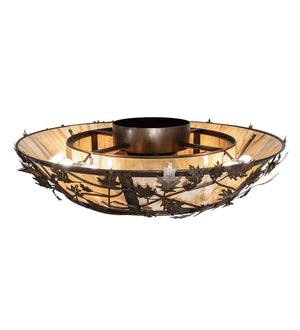 Meyda Tiffany - 267536 - 11 Light Chandel-Air - Oak Branch - Antique Copper