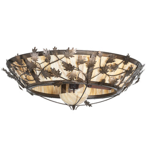 Meyda Tiffany - 267536 - 11 Light Chandel-Air - Oak Branch - Antique Copper