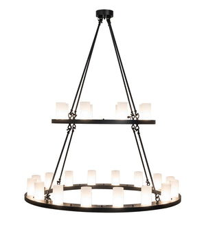 Meyda Tiffany - 268193 - 24 Light Chandelier - Loxley - Black Satin Wrought Iron