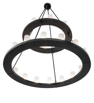 Meyda Tiffany - 268193 - 24 Light Chandelier - Loxley - Black Satin Wrought Iron