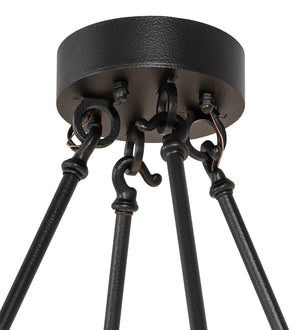 Meyda Tiffany - 268193 - 24 Light Chandelier - Loxley - Black Satin Wrought Iron