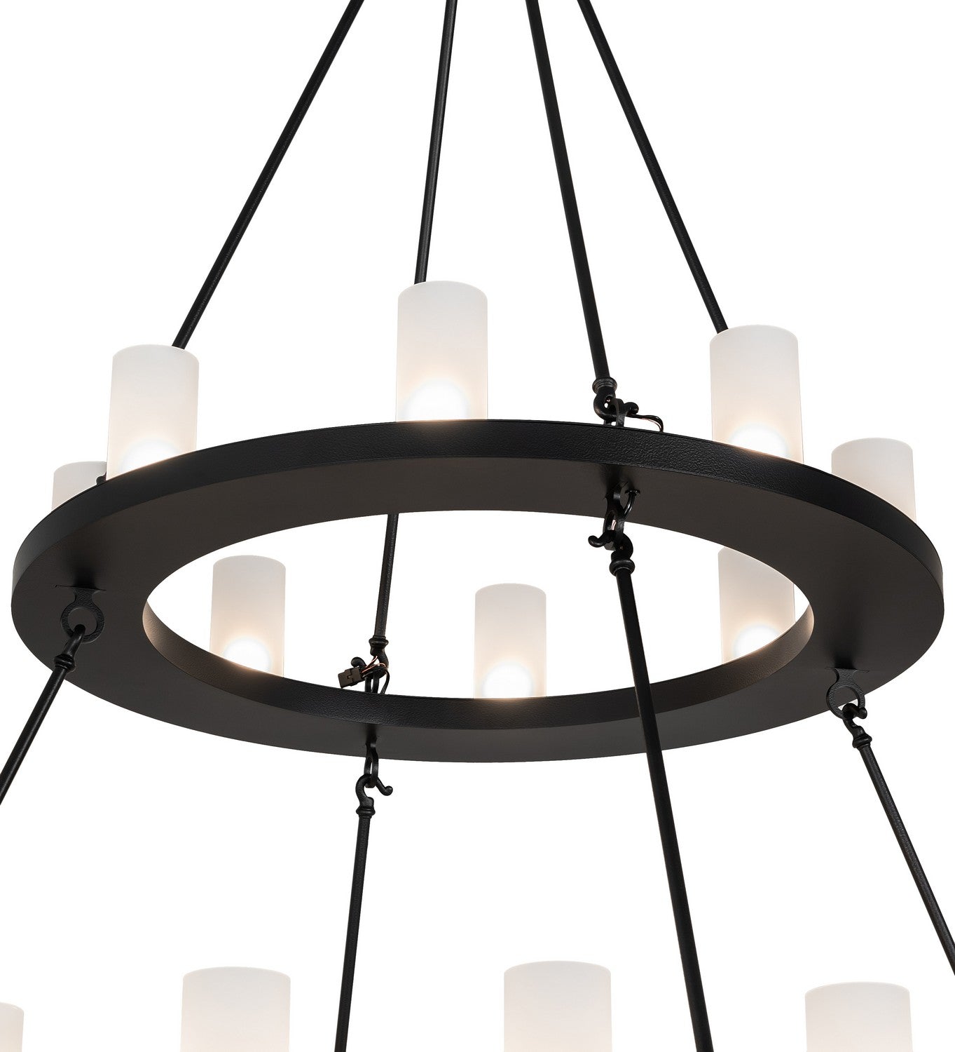 Meyda Tiffany - 268193 - 24 Light Chandelier - Loxley - Black Satin Wrought Iron