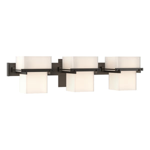 Hubbardton Forge - 207833-SKT-14-GG0106 - Three Light Wall Sconce - Kakomi - Oil Rubbed Bronze