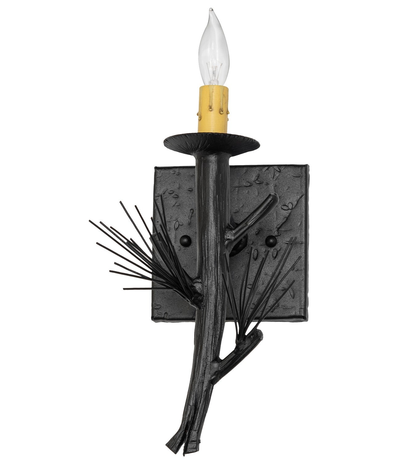 Meyda Tiffany - 269264 - One Light Wall Sconce - Lone Pine - Textured Black