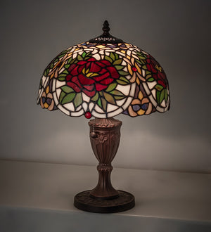 Meyda Tiffany - 78278 - One Light Table Lamp - Renaissance Rose