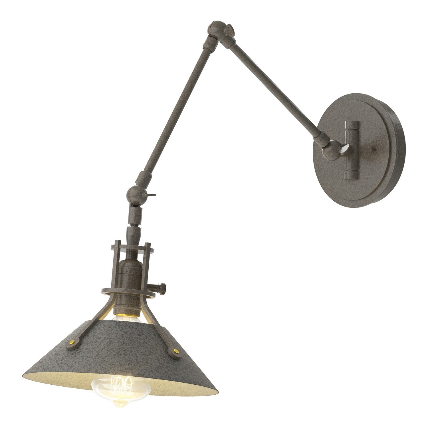 Hubbardton Forge - 209320-SKT-07-20 - Henry Sconce - Henry - Dark Smoke