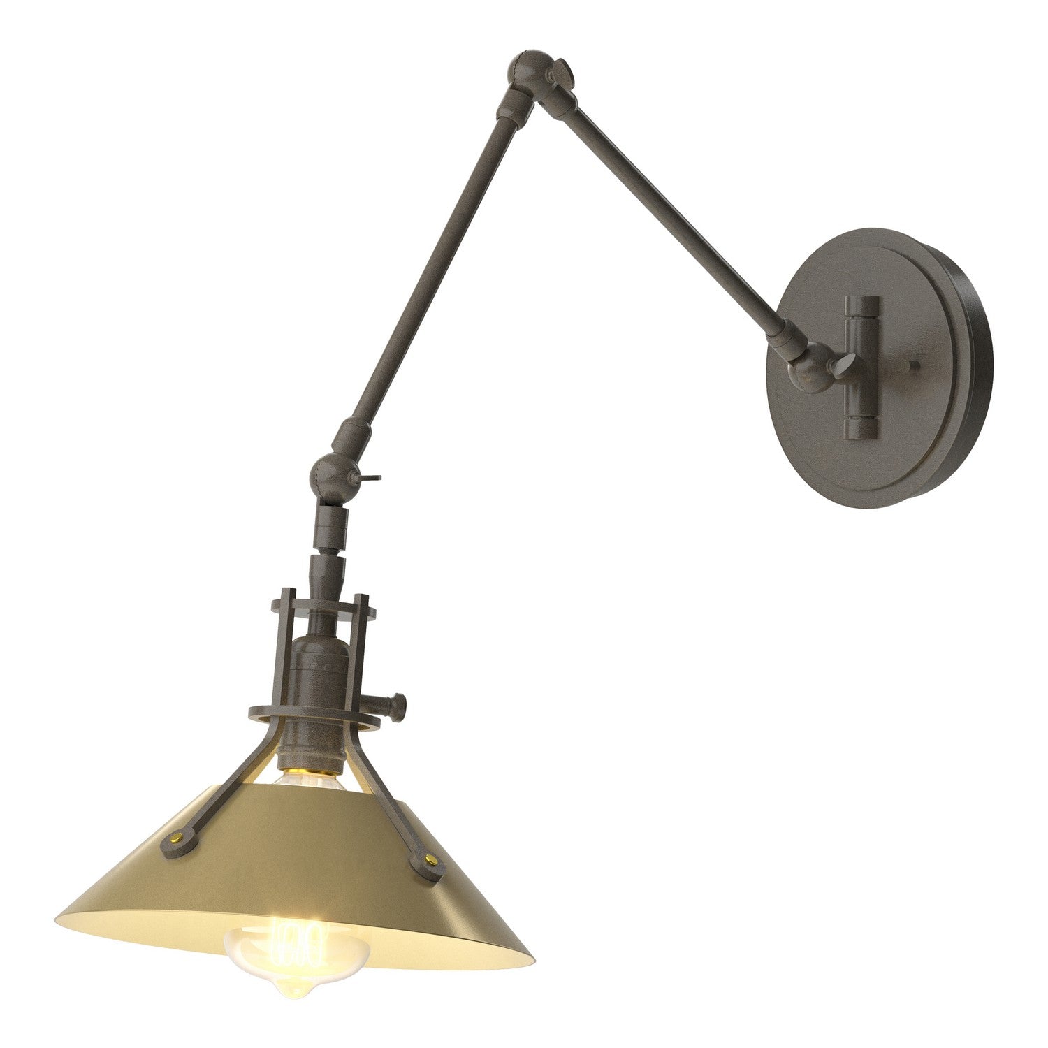 Hubbardton Forge - 209320-SKT-07-86 - Henry Sconce - Henry - Dark Smoke