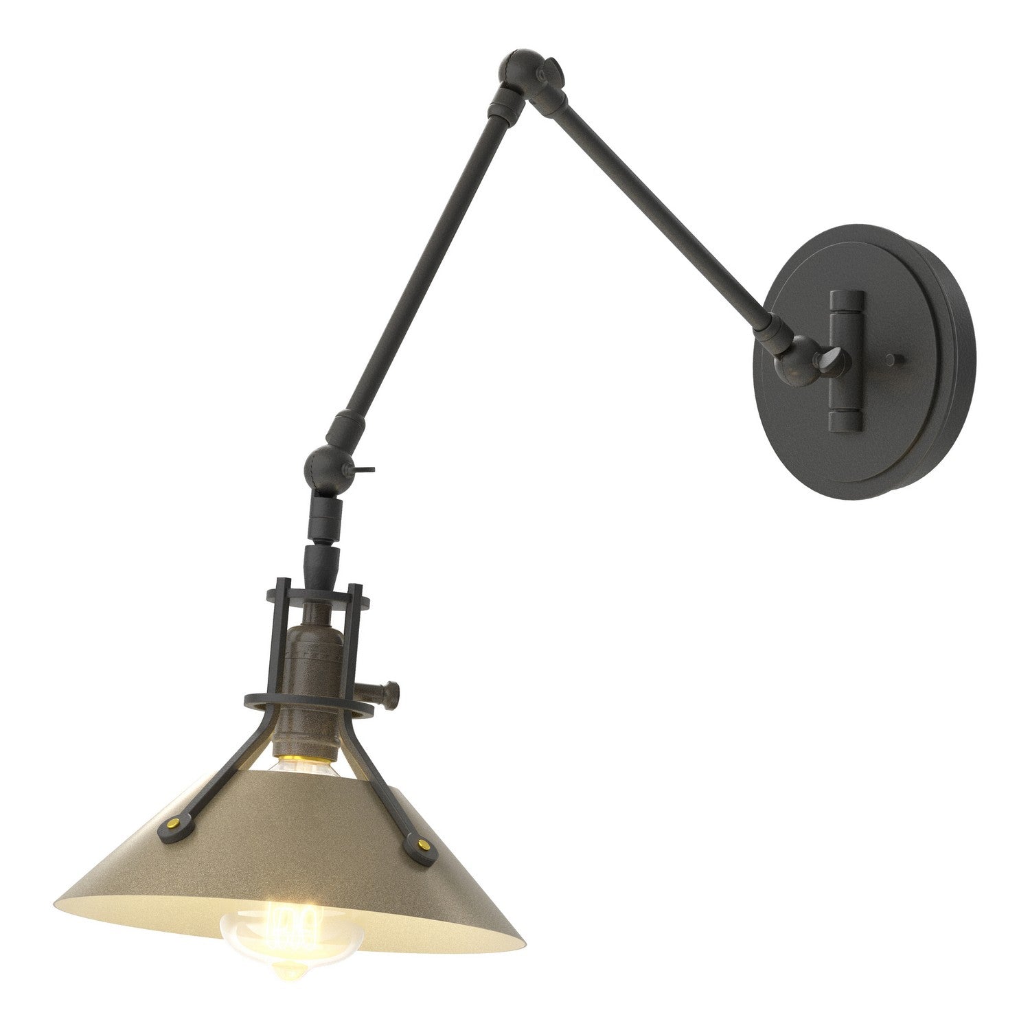 Hubbardton Forge - 209320-SKT-10-84 - Henry Sconce - Henry - Black
