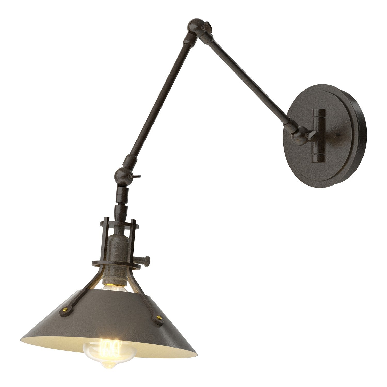 Hubbardton Forge - 209320-SKT-14-07 - Henry Sconce - Henry - Oil Rubbed Bronze