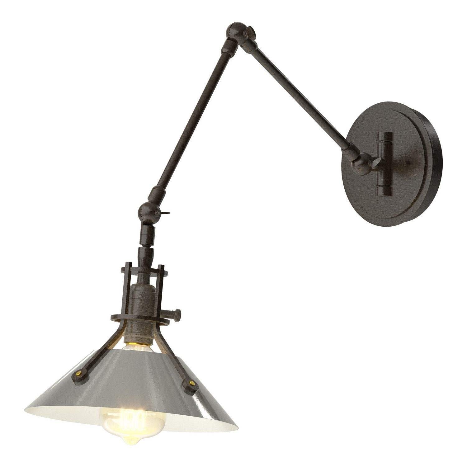 Hubbardton Forge - 209320-SKT-14-85 - Henry Sconce - Henry - Oil Rubbed Bronze