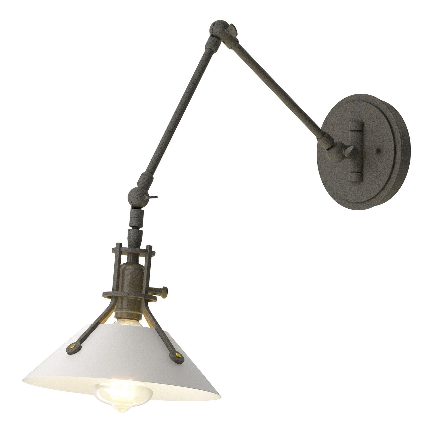 Hubbardton Forge - 209320-SKT-20-02 - Henry Sconce - Henry - Natural Iron