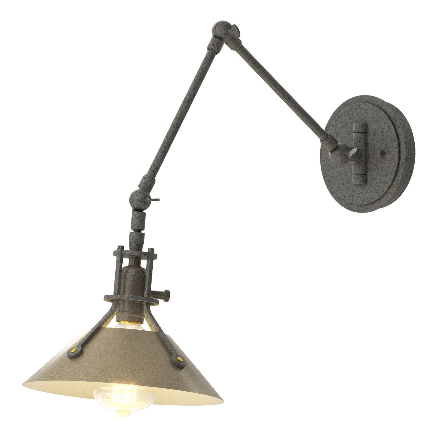 Hubbardton Forge - 209320-SKT-20-84 - Henry Sconce - Henry - Natural Iron