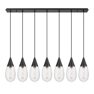 Innovations - 127-450-1P-BK-G450-6SCL - LED Linear Pendant - Downtown Urban - Matte Black