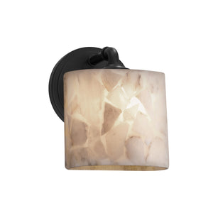 Justice Designs - ALR-8467-30-MBLK - One Light Wall Sconce - Alabaster Rocks - Matte Black