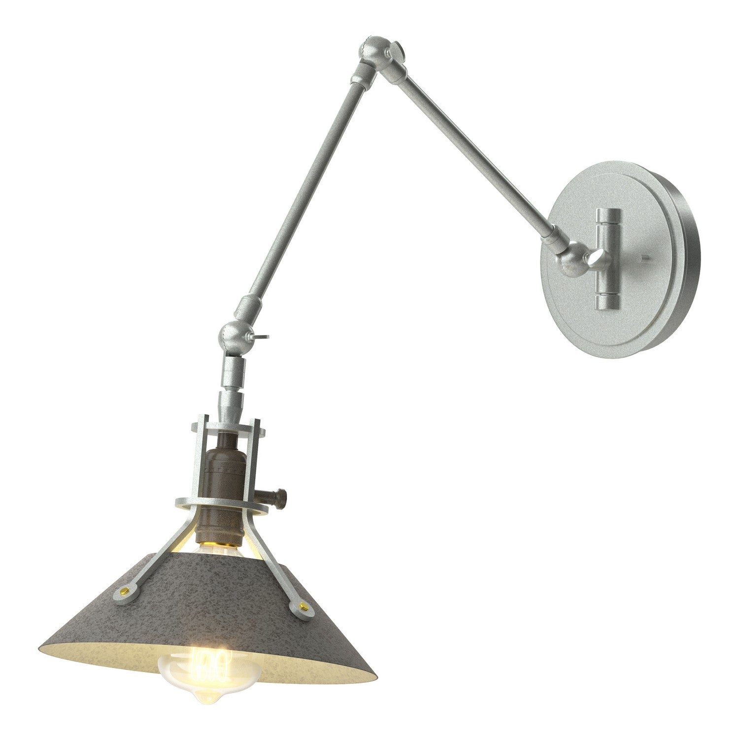 Hubbardton Forge - 209320-SKT-82-20 - Henry Sconce - Henry - Vintage Platinum