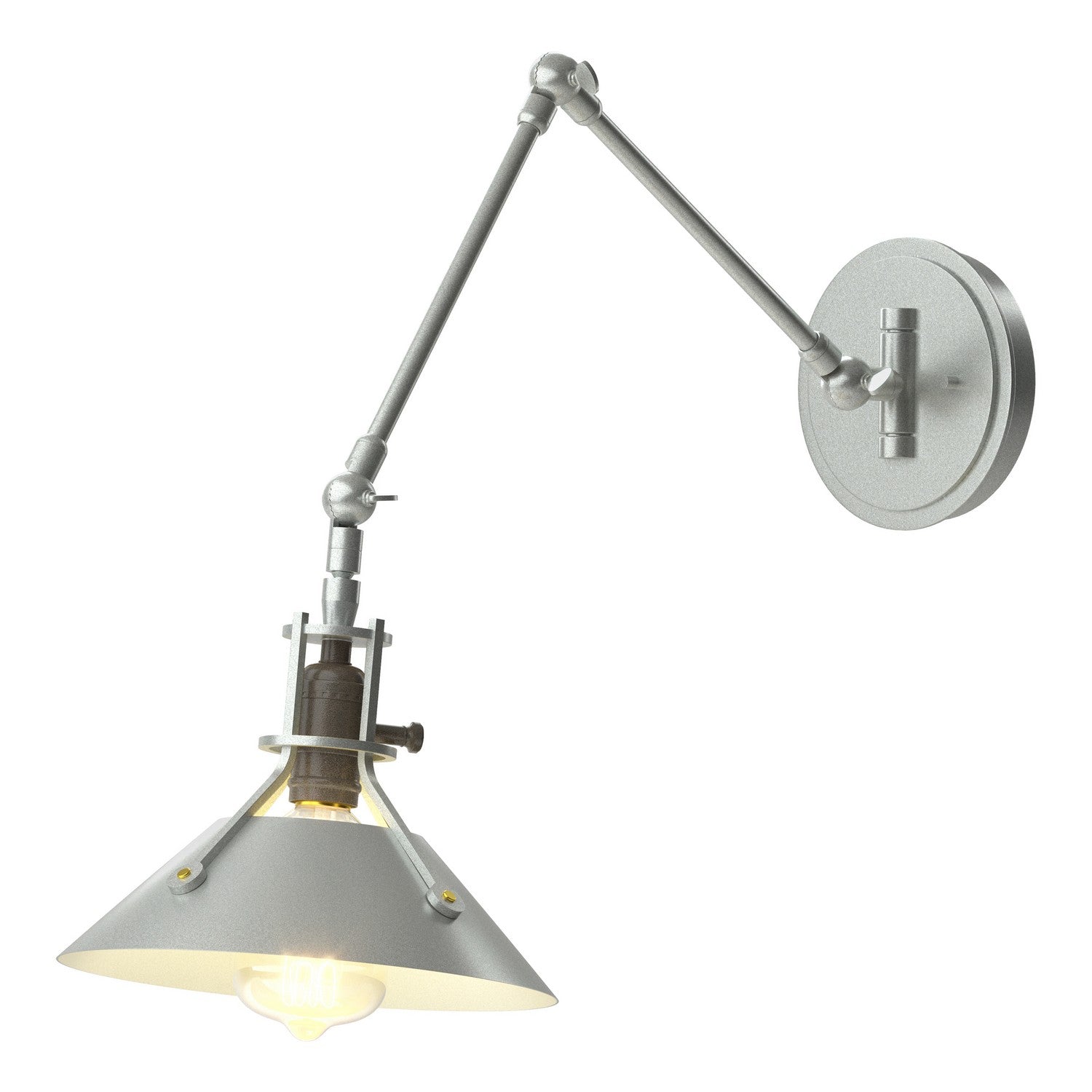 Hubbardton Forge - 209320-SKT-82-82 - Henry Sconce - Henry - Vintage Platinum