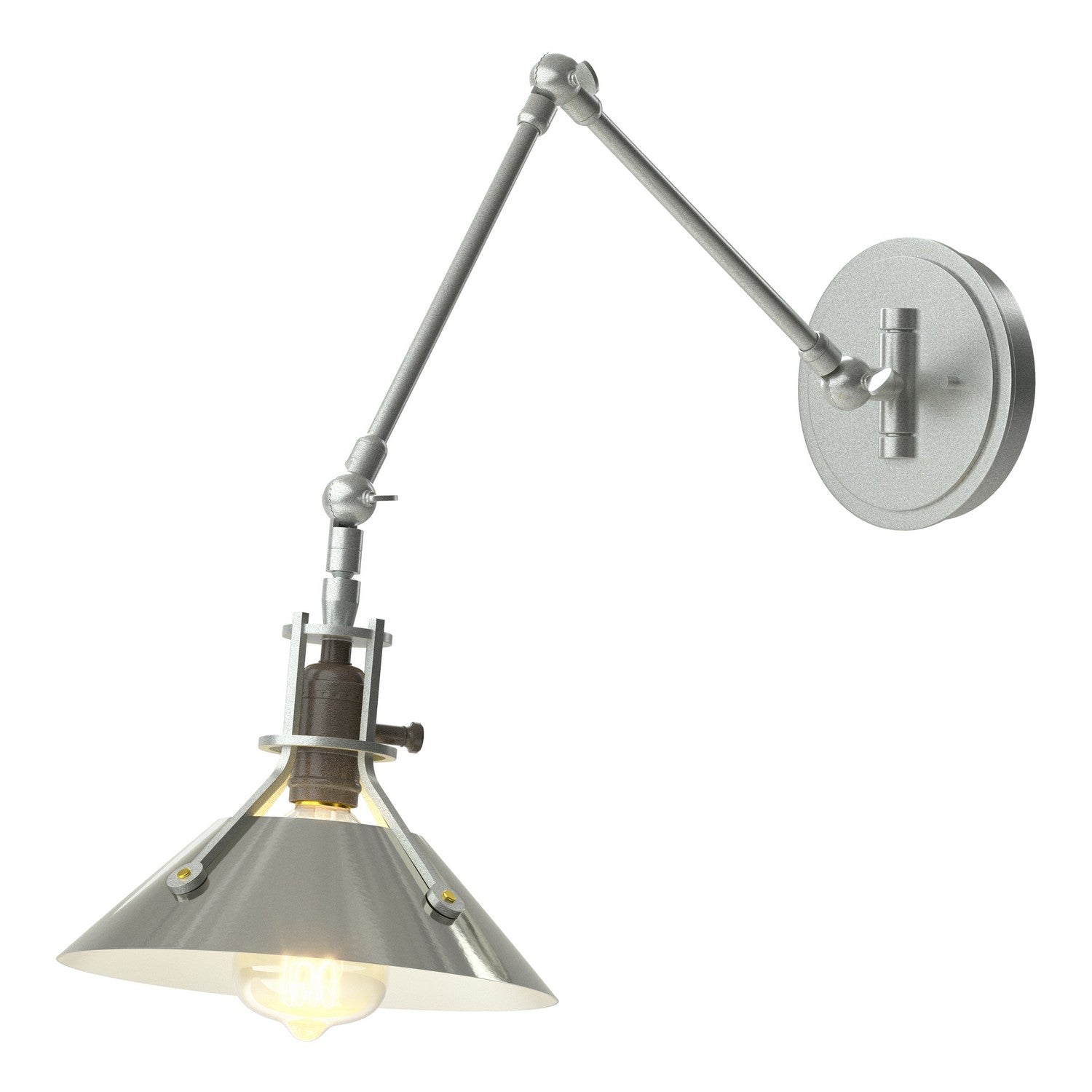 Hubbardton Forge - 209320-SKT-82-85 - Henry Sconce - Henry - Vintage Platinum
