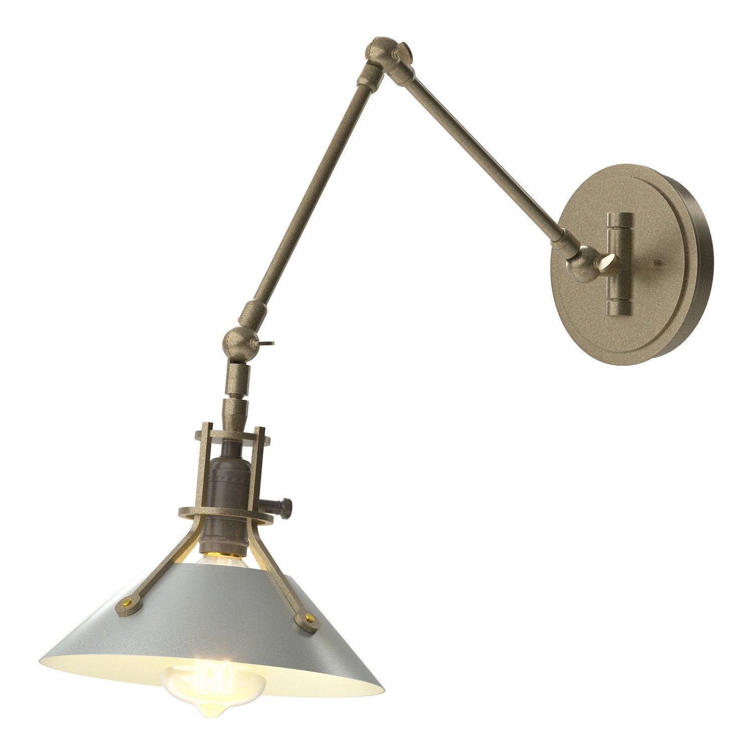 Hubbardton Forge - 209320-SKT-84-82 - Henry Sconce - Henry - Soft Gold