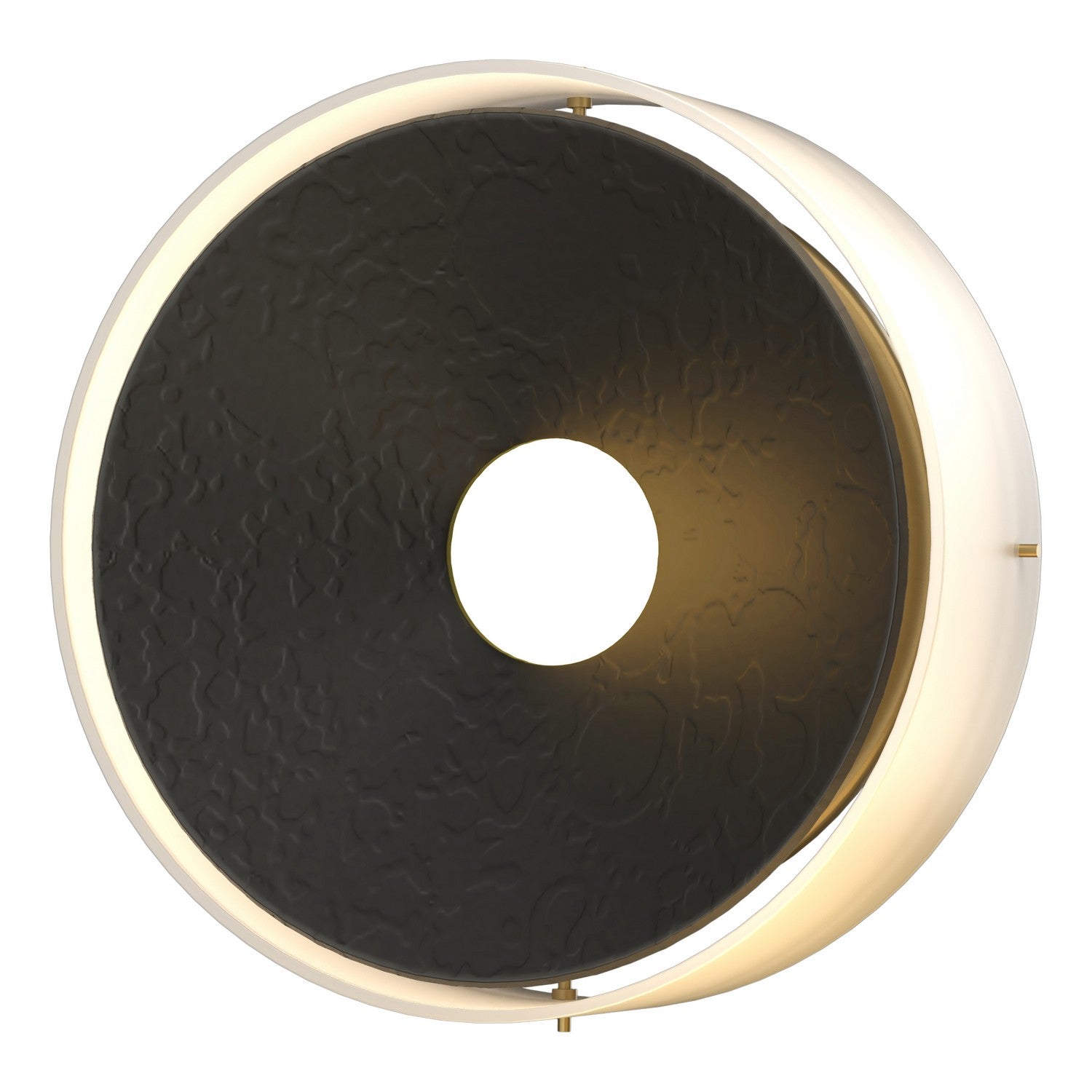 Hubbardton Forge - 213310-SKT-10-GG0346 - Four Light Wall Sconce - Oculus - Black