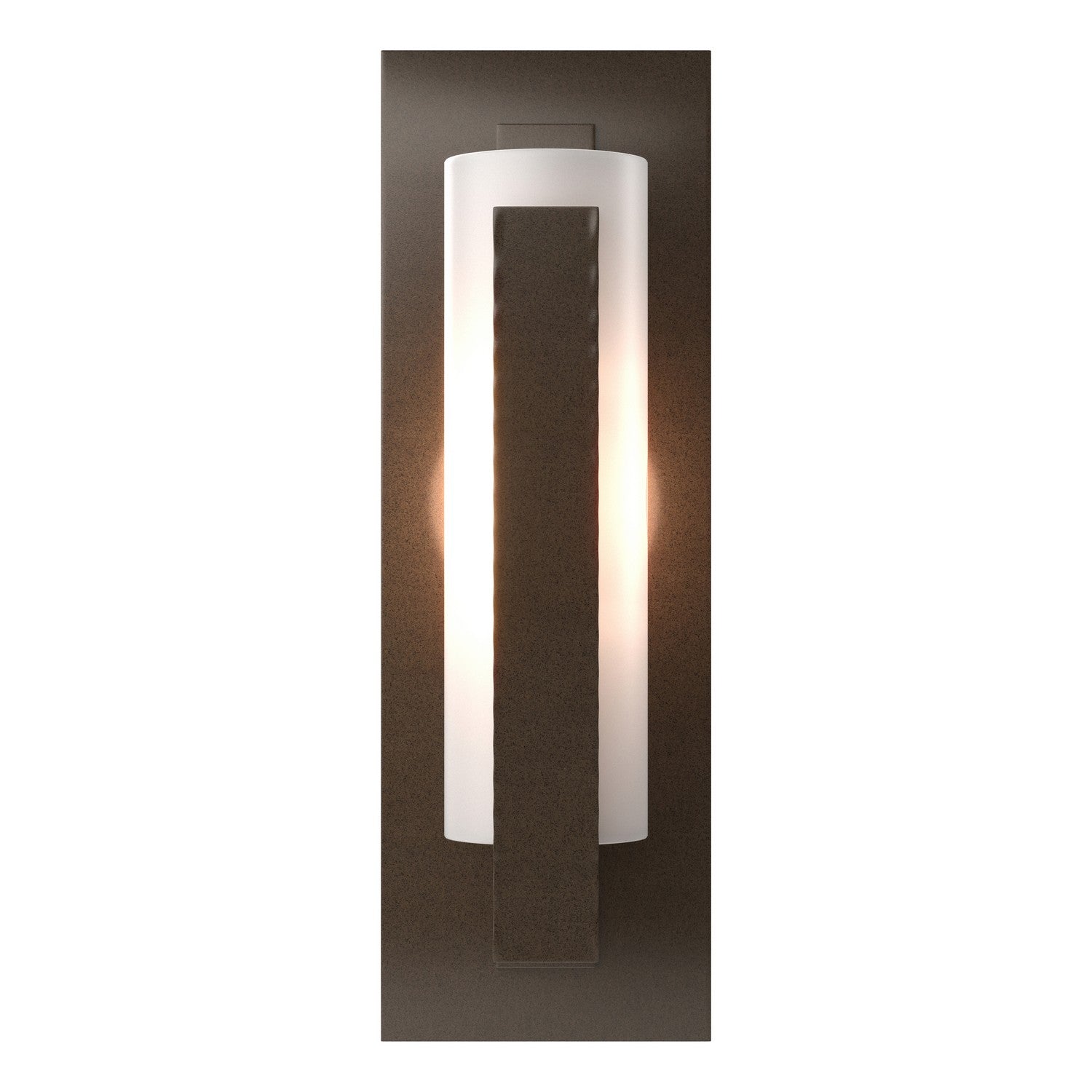 Hubbardton Forge - 217185-SKT-05-GG0065 - Forged Vertical Bar Sconce - Steel Backplate - Vertical Bar - Bronze